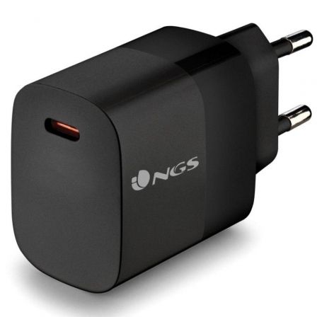 NGS Cargador de Pared GaN2 20W USB-C Negro BUD20W NGS Cargador de Pared GaN2 20W USB-C Negro BUD20W